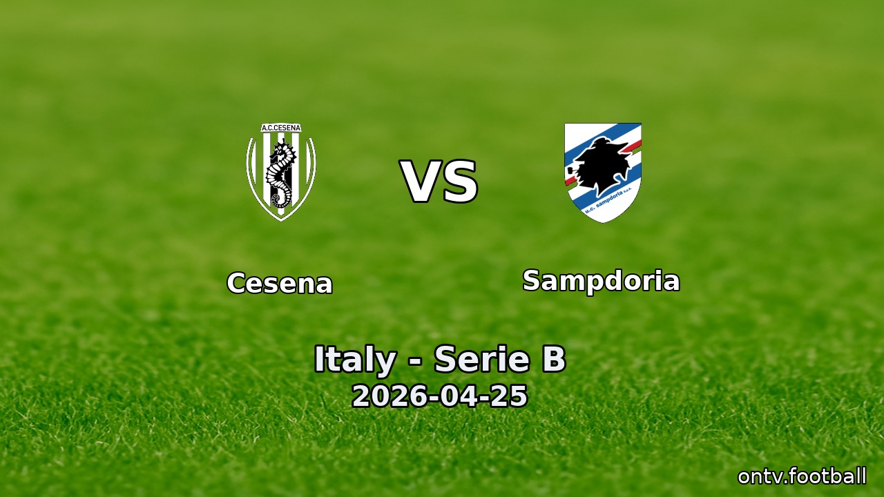 Cesena vs Sampdoria