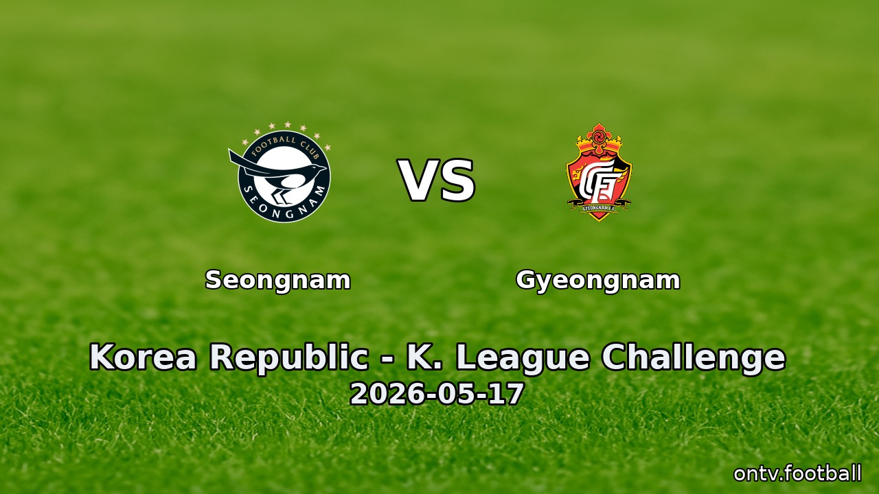 Seongnam vs Gyeongnam