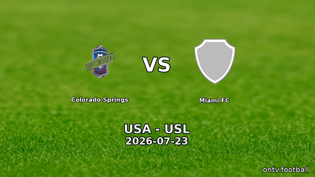 Colorado Springs vs Miami FC