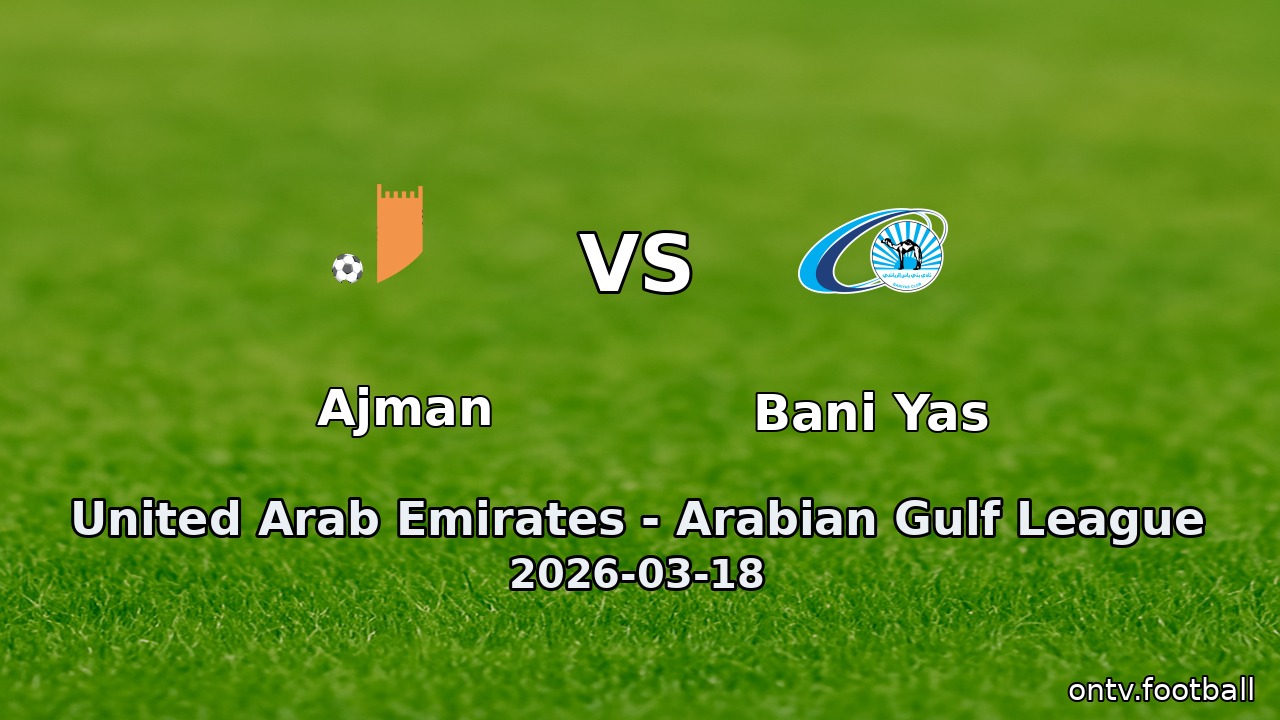 Ajman vs Bani Yas