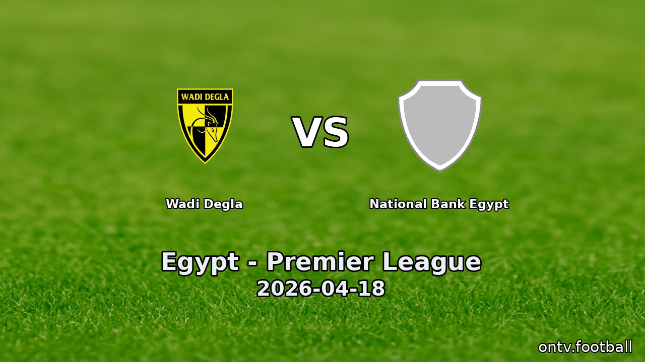 Wadi Degla vs National Bank Egypt