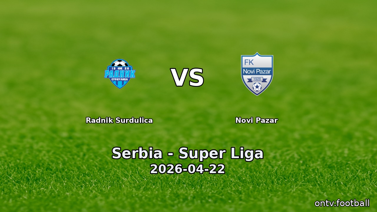 Radnik Surdulica vs Novi Pazar