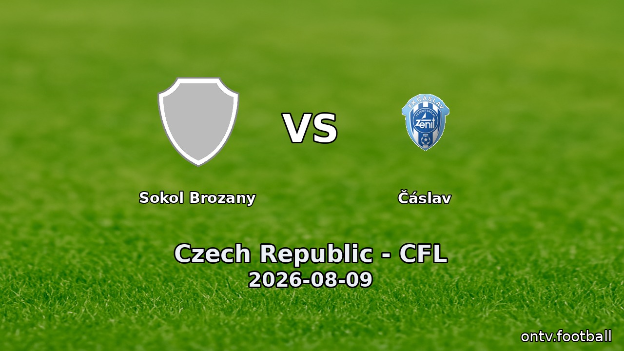 Sokol Brozany vs Čáslav