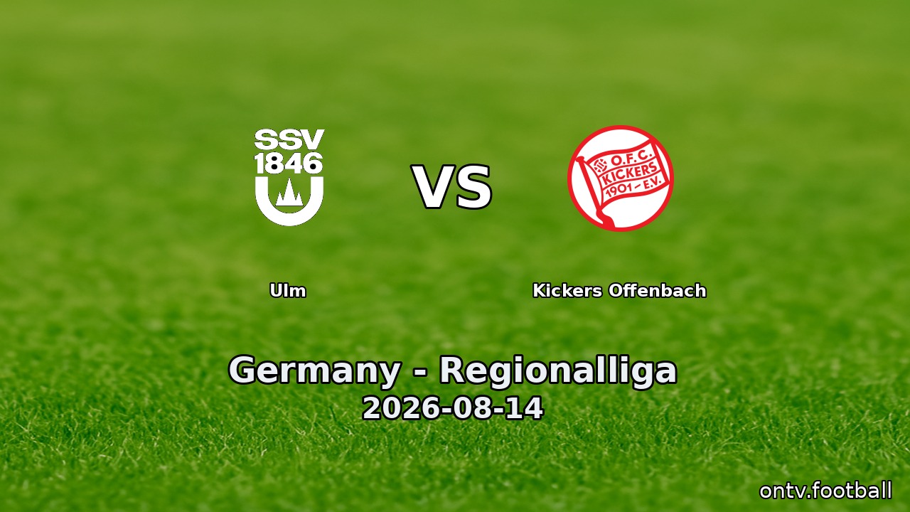 Ulm vs Kickers Offenbach