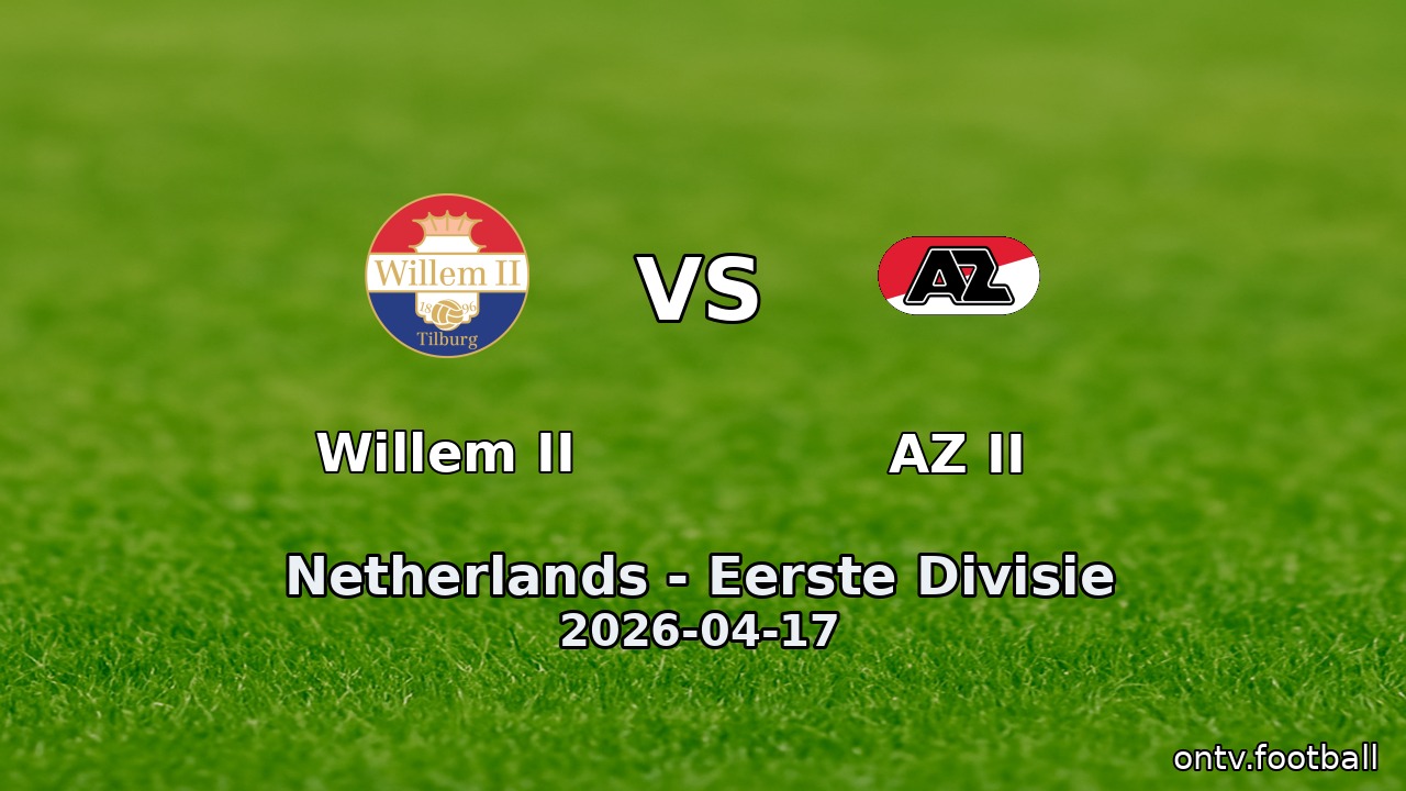 Willem II vs AZ II