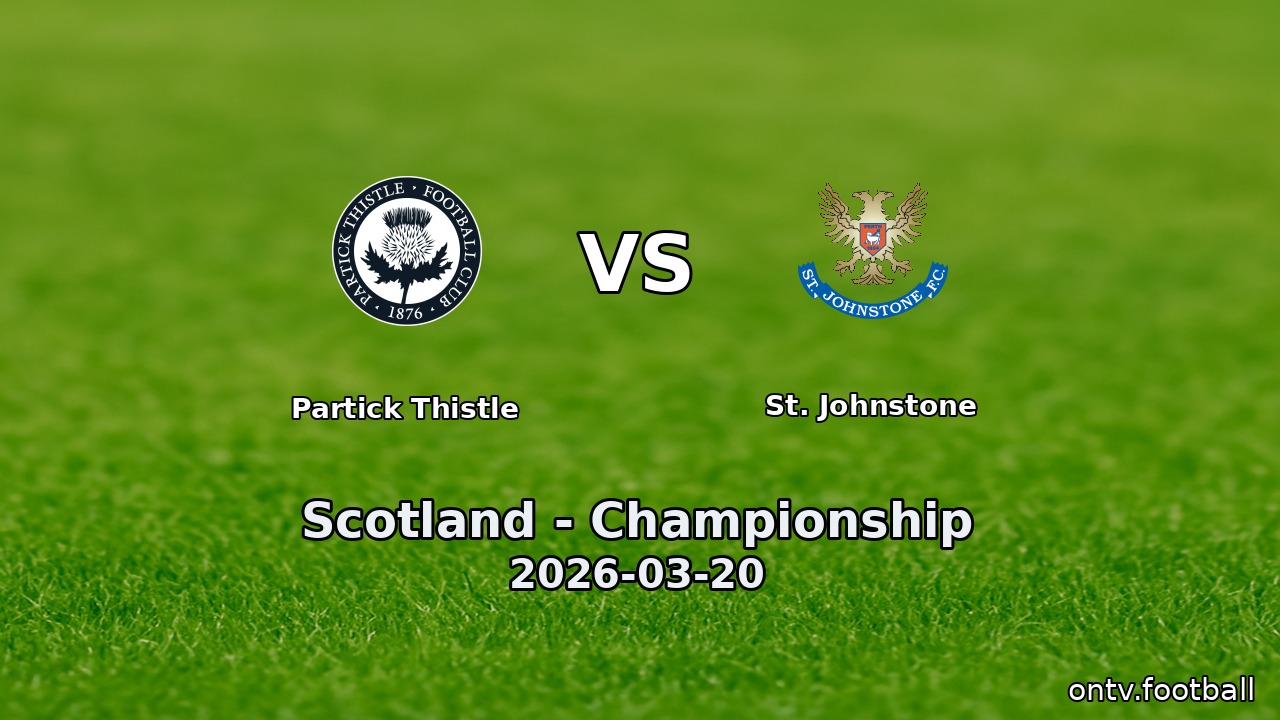 Partick Thistle vs St. Johnstone