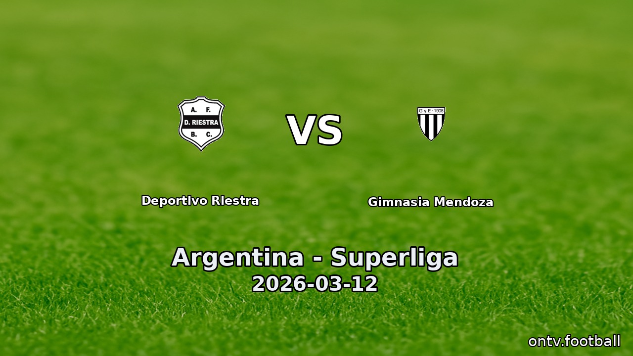 Deportivo Riestra vs Gimnasia Mendoza