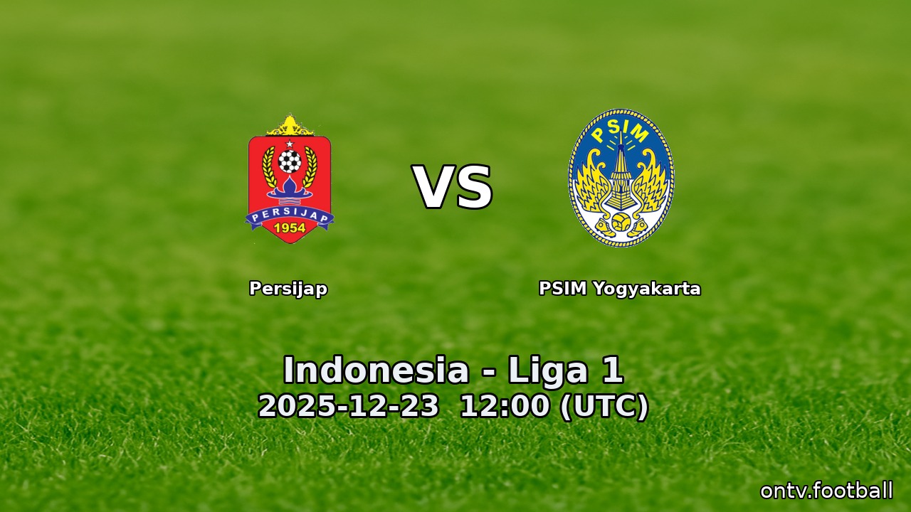 Persijap vs PSIM Yogyakarta