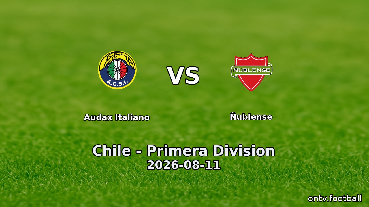 Audax Italiano vs Ñublense