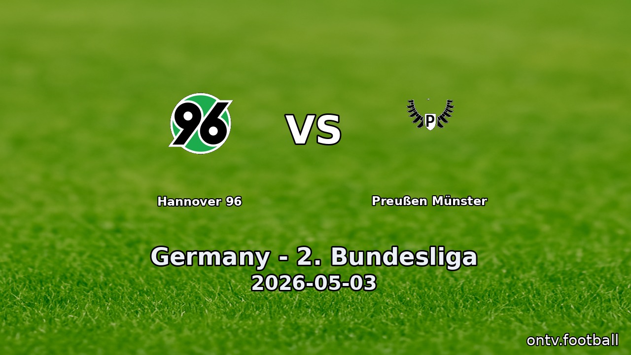 Hannover 96 vs Preußen Münster