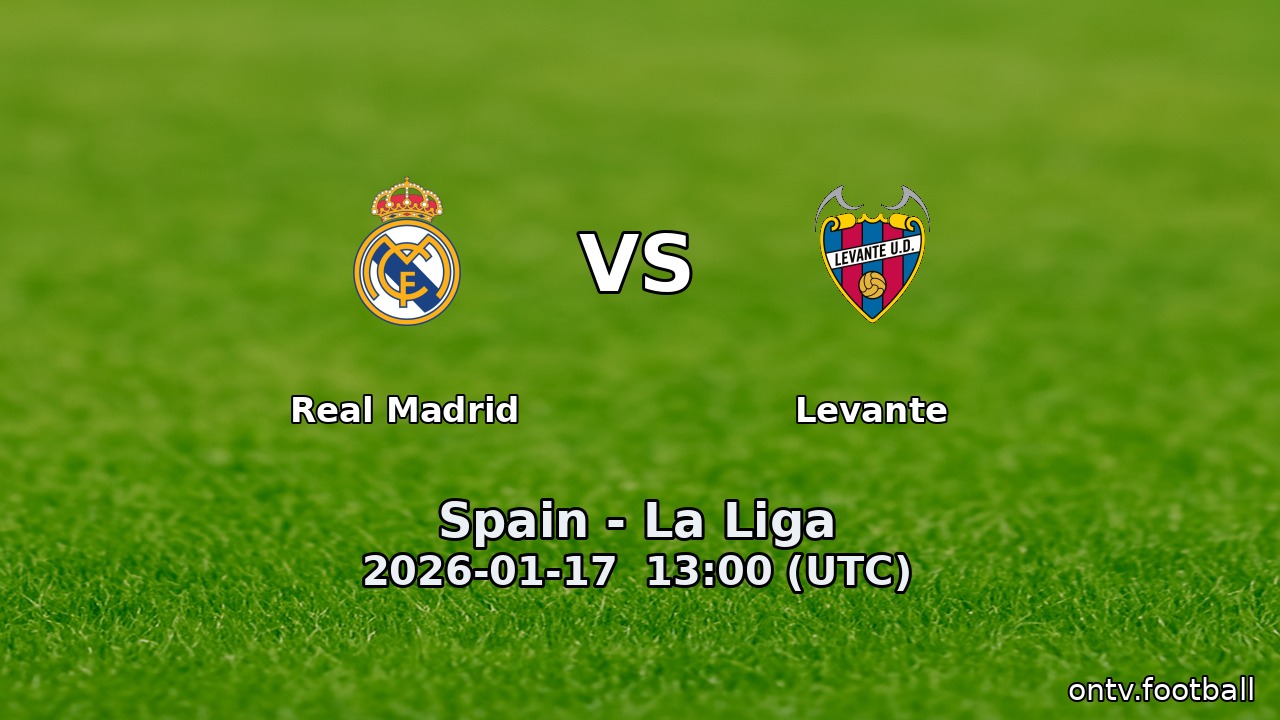 Real Madrid vs Levante