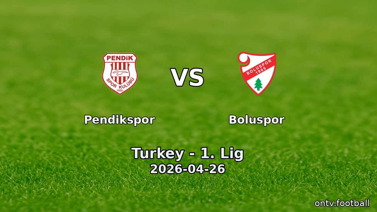 Pendikspor vs Boluspor