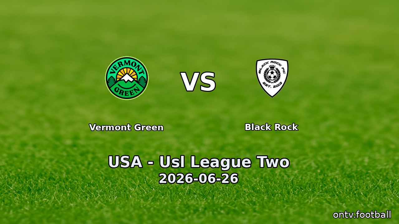 Vermont Green vs Black Rock