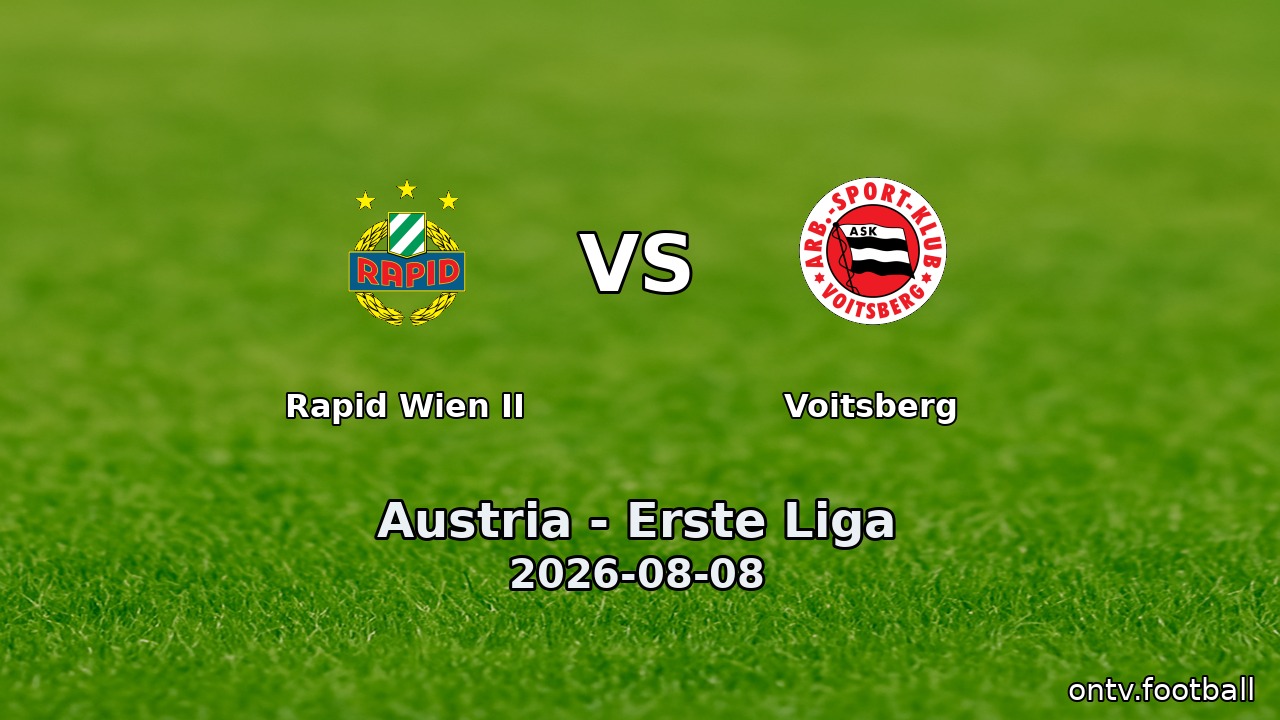 Rapid Wien II vs Voitsberg