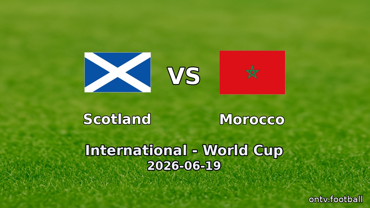 Scotland vs Morocco