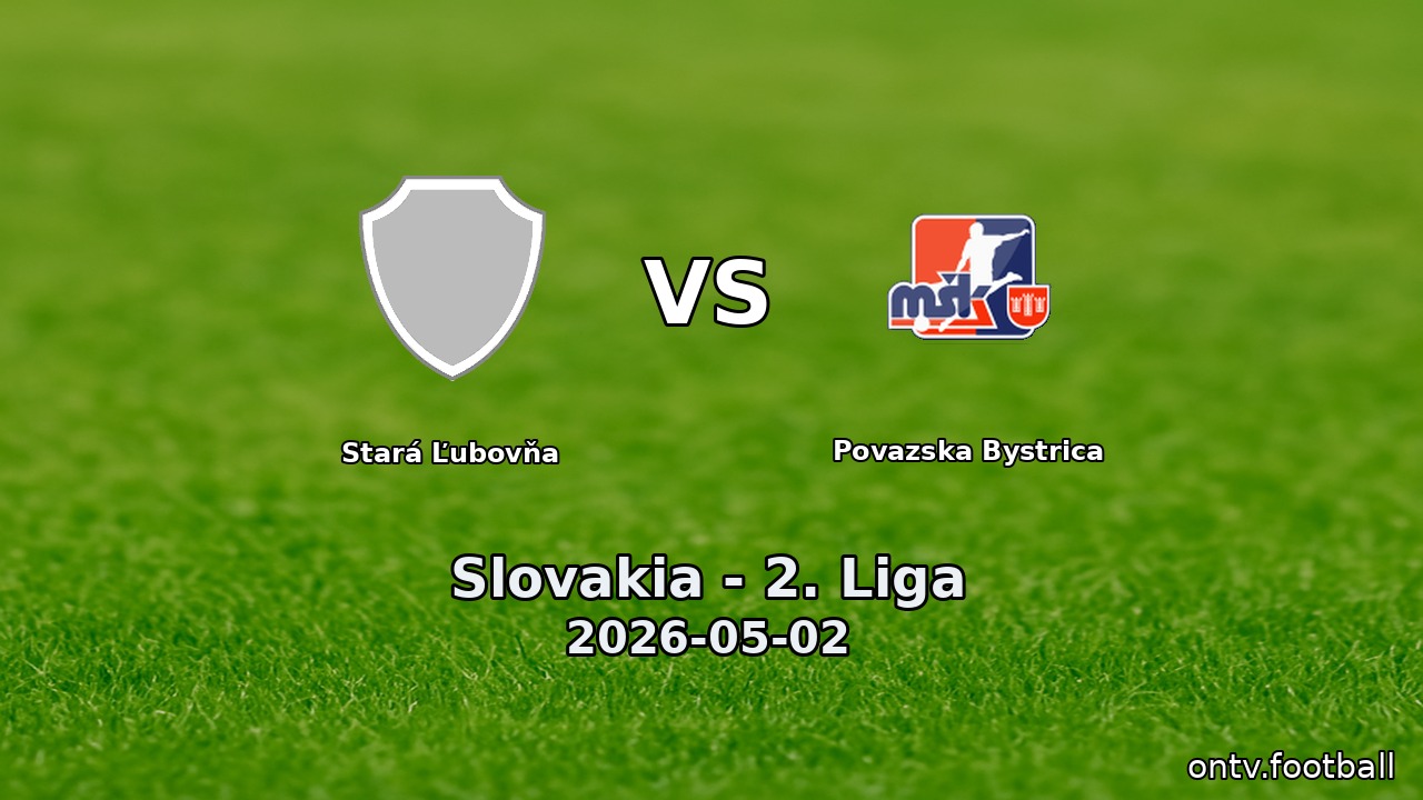 Stará Ľubovňa vs Povazska Bystrica