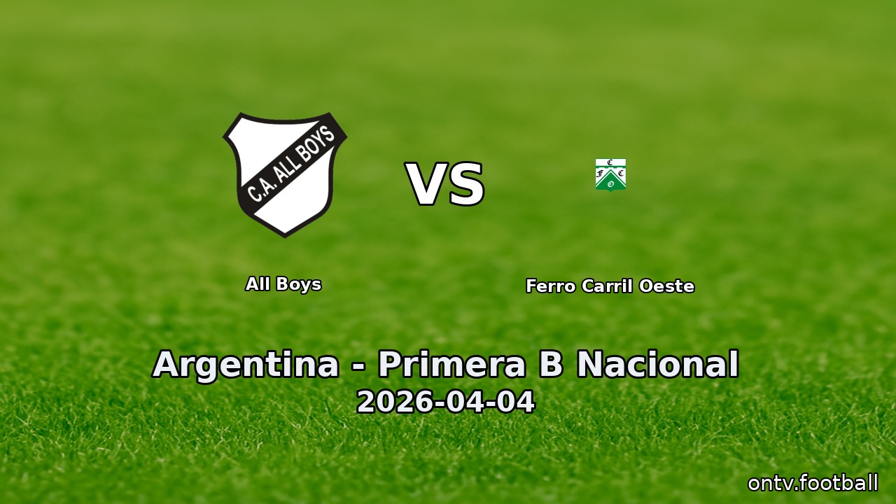All Boys vs Ferro Carril Oeste