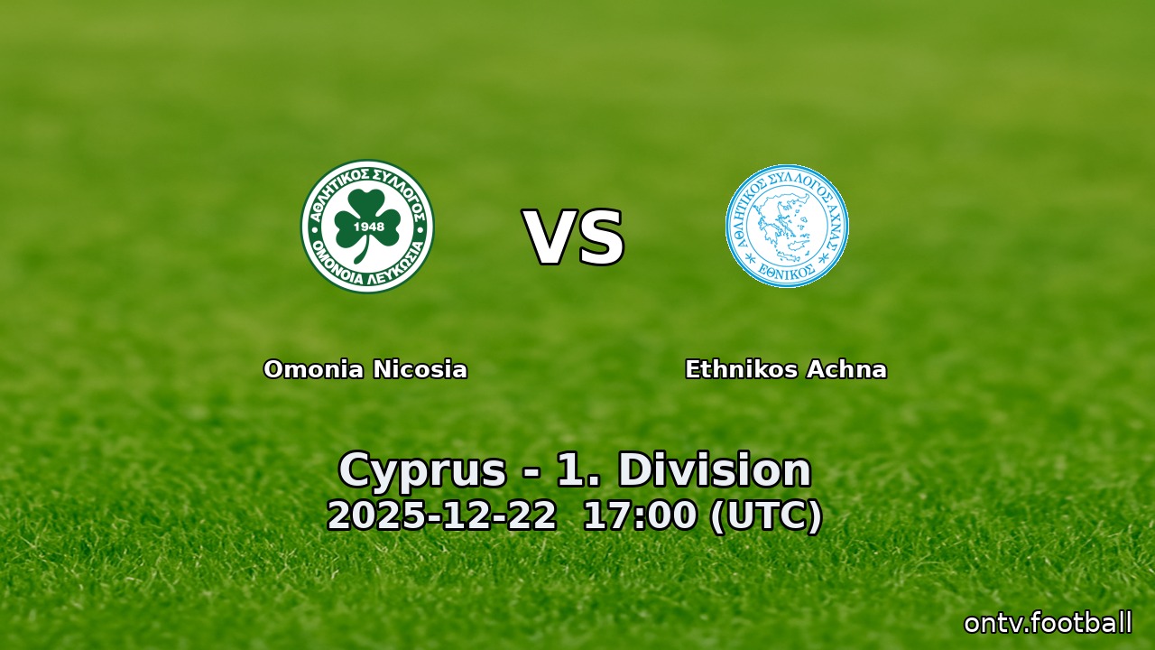 Omonia Nicosia vs Ethnikos Achna