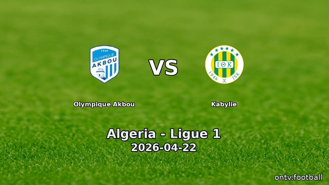 Olympique Akbou vs Kabylie