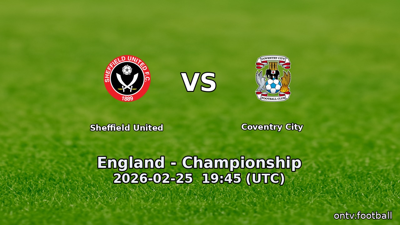 Sheffield United vs Coventry City