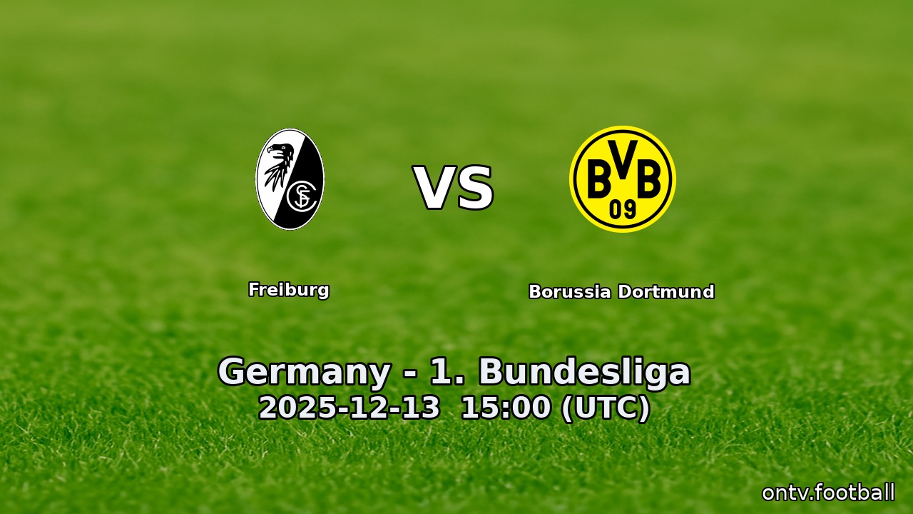 Freiburg vs Borussia Dortmund