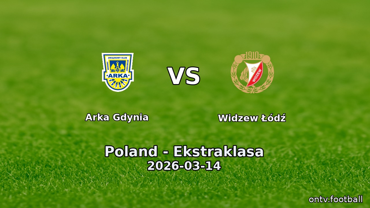 Arka Gdynia vs Widzew Łódź