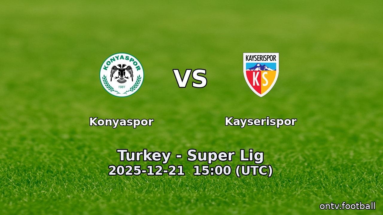 Konyaspor vs Kayserispor