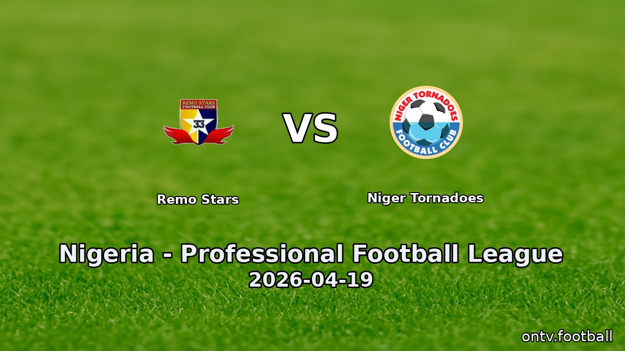 Remo Stars vs Niger Tornadoes