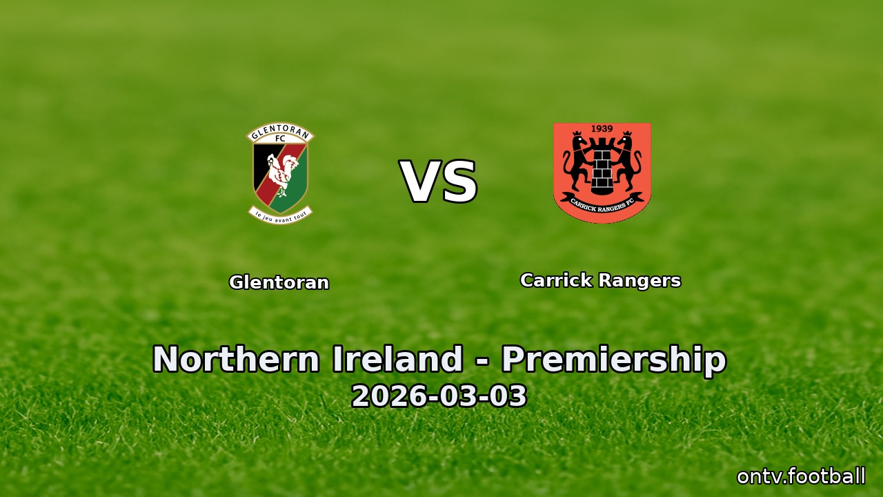 Glentoran vs Carrick Rangers