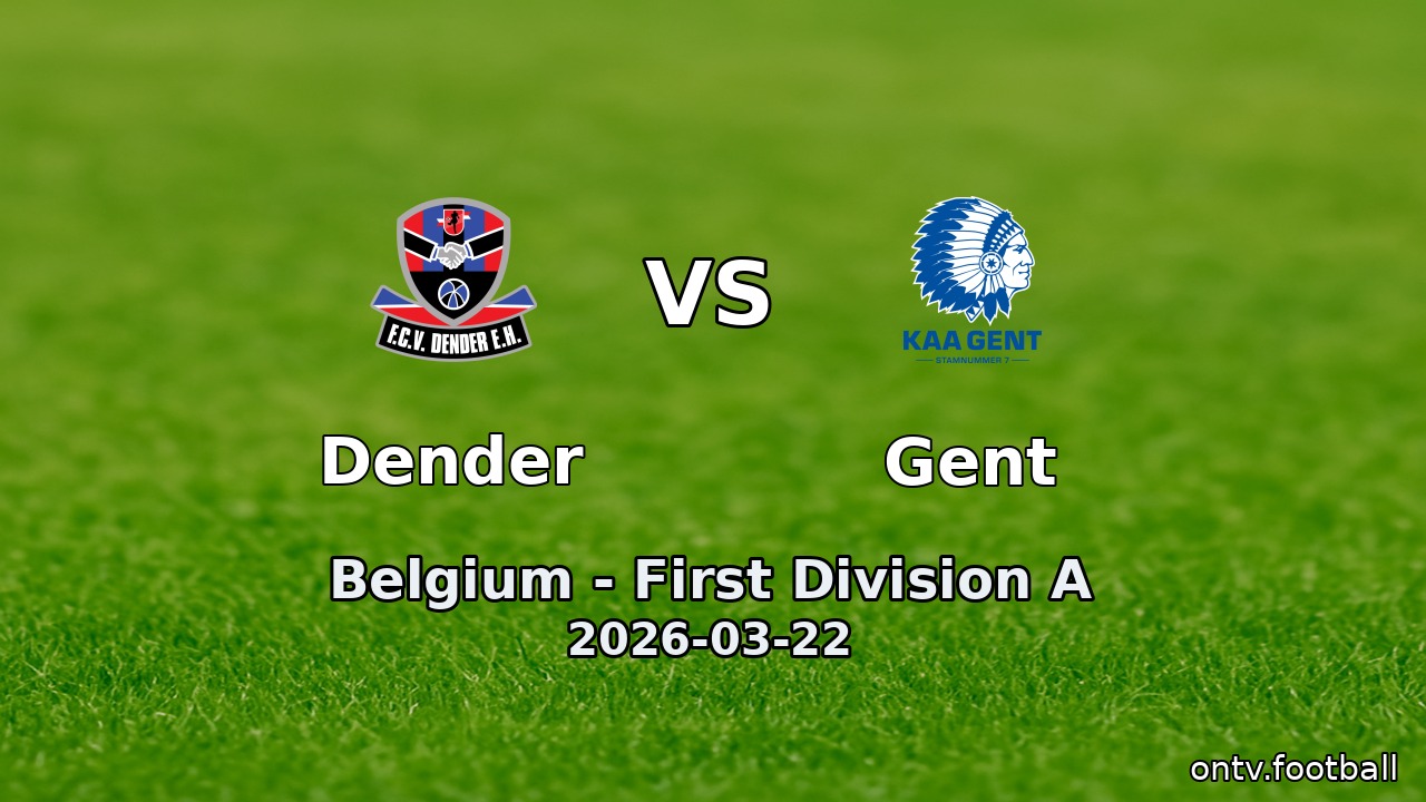 Dender vs Gent