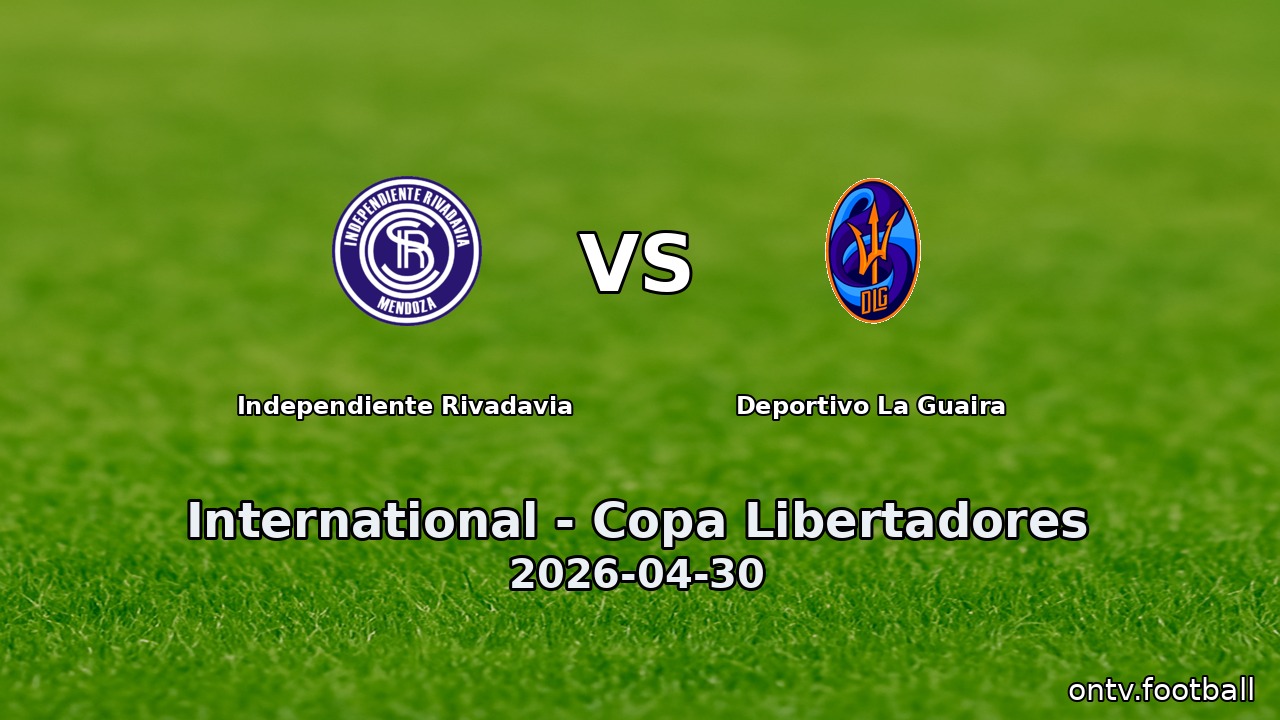 Independiente Rivadavia vs Deportivo La Guaira