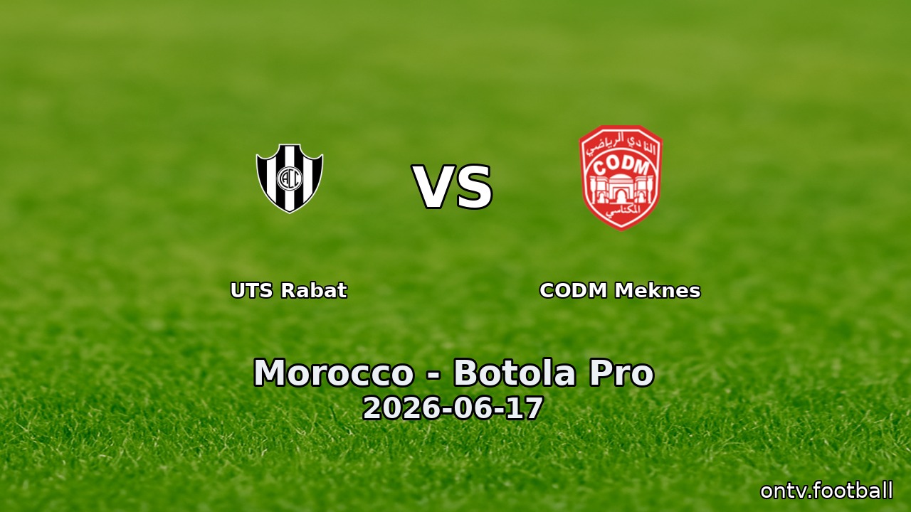 UTS Rabat vs CODM Meknes