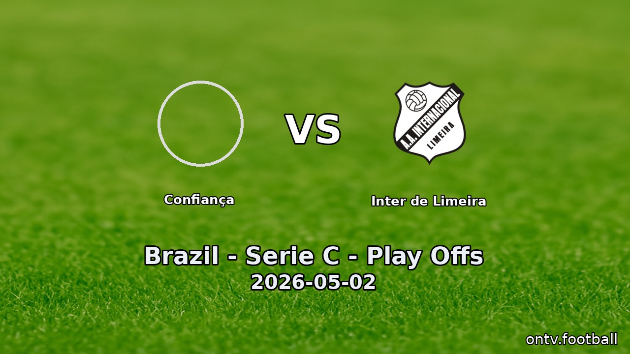Confiança vs Inter de Limeira