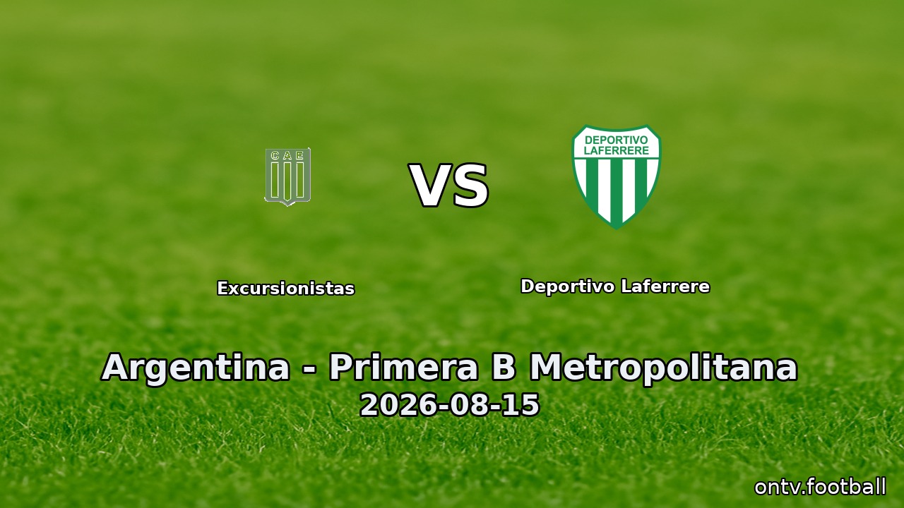 Excursionistas vs Deportivo Laferrere