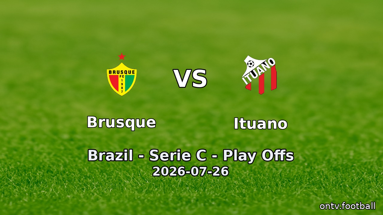 Brusque vs Ituano