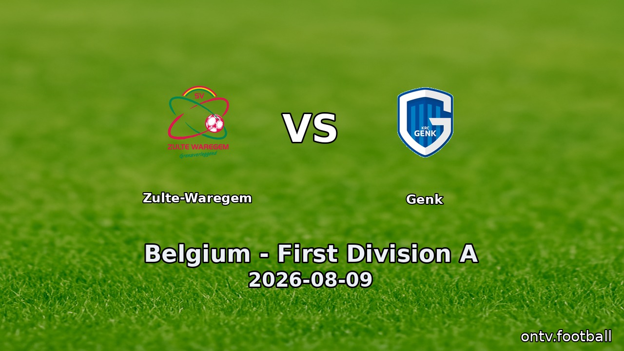 Zulte-Waregem vs Genk