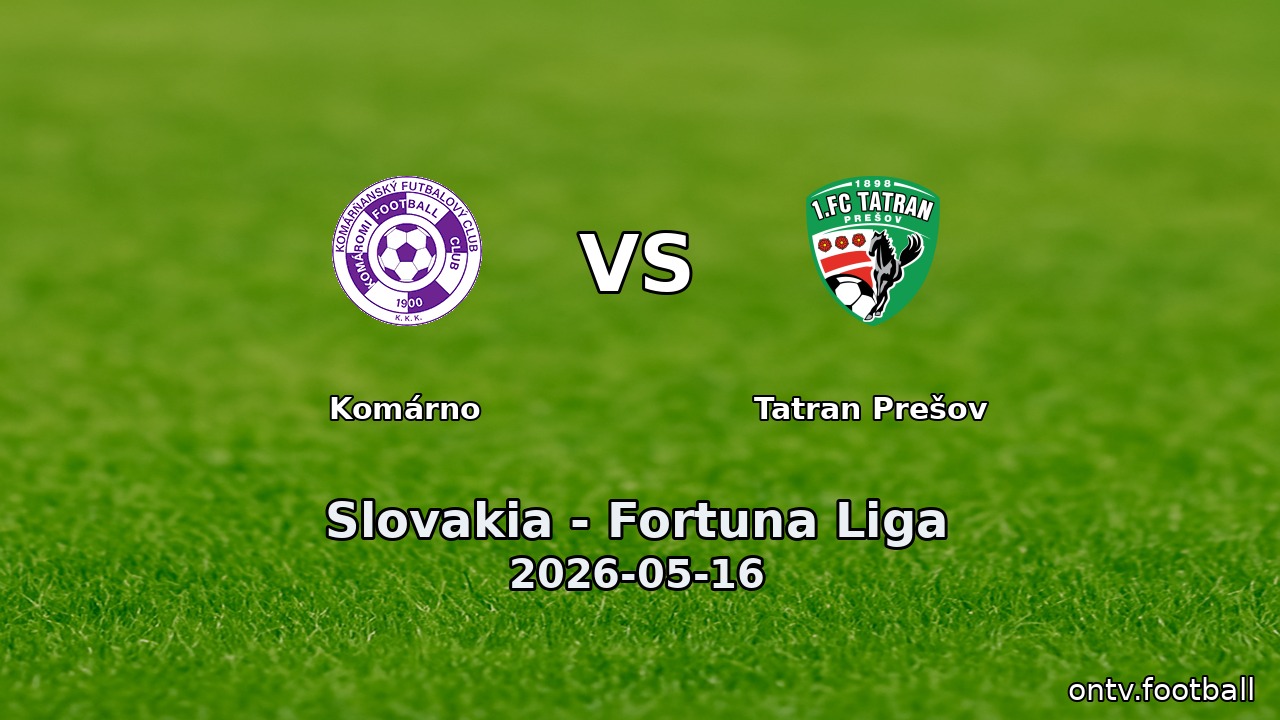 Komárno vs Tatran Prešov