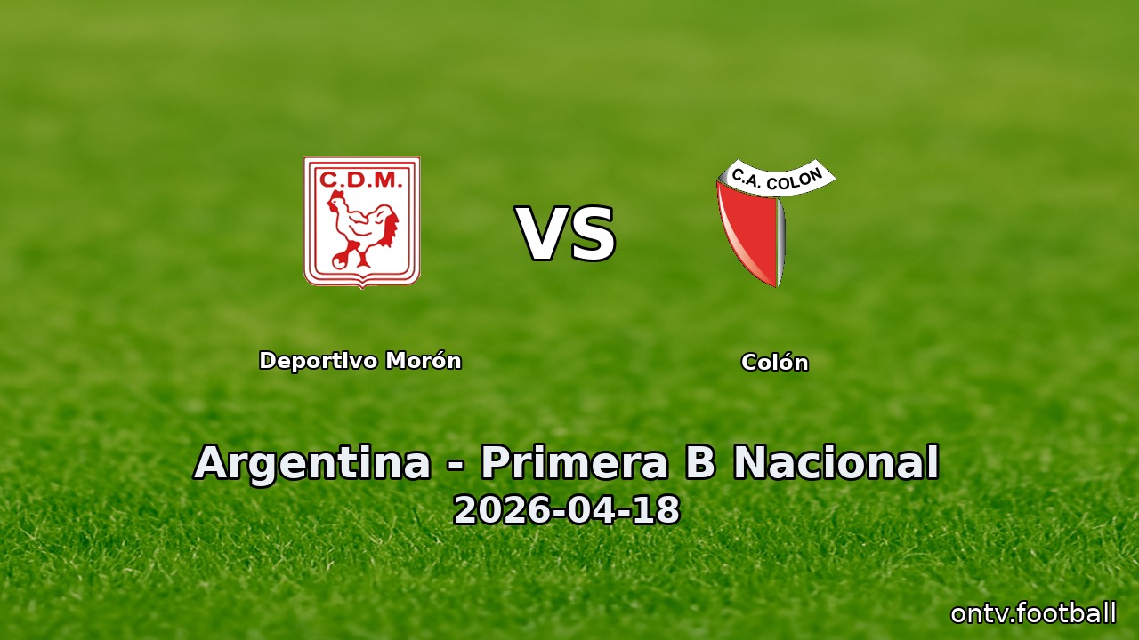 Deportivo Morón vs Colón