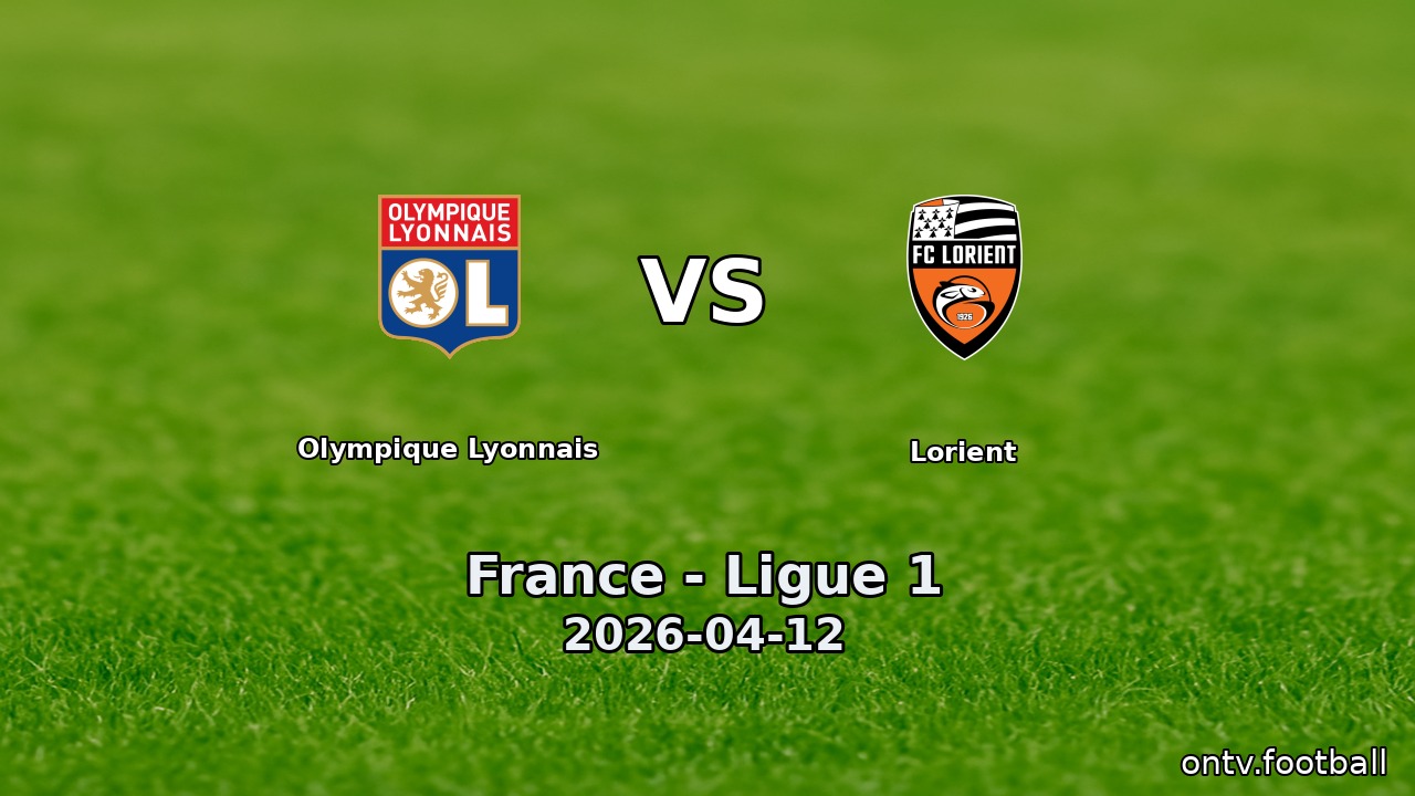 Olympique Lyonnais vs Lorient