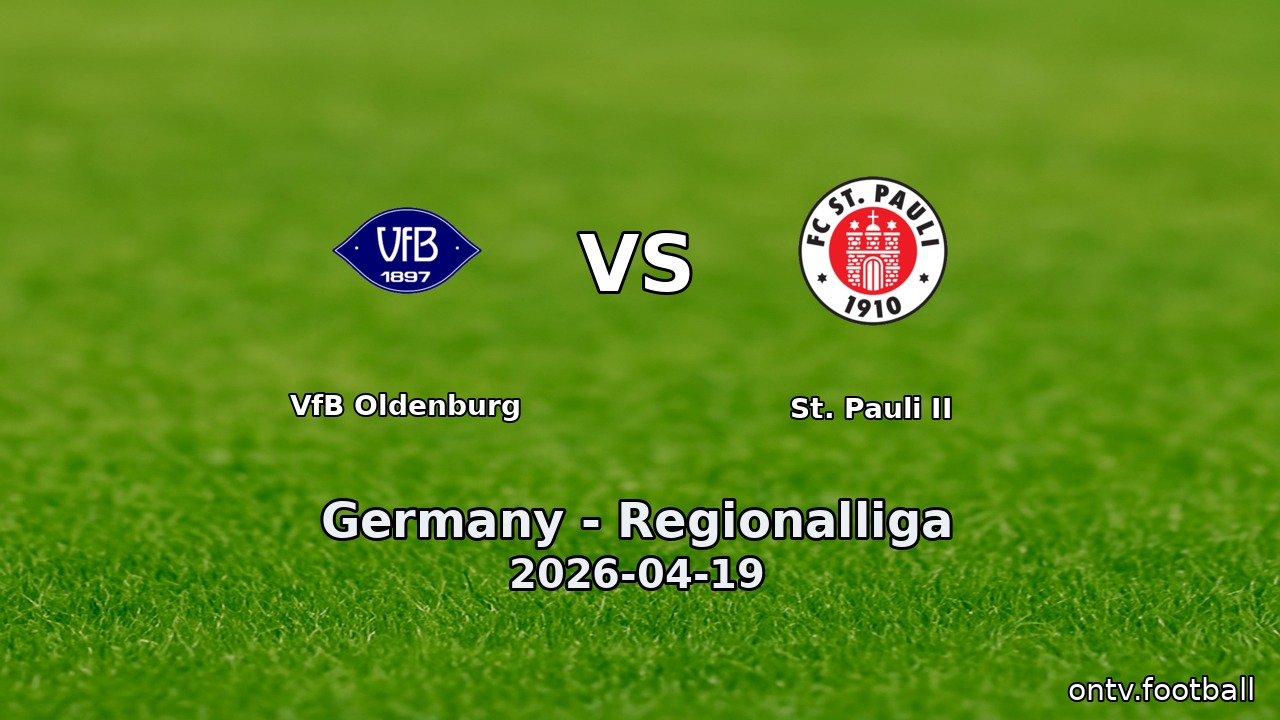 VfB Oldenburg vs St. Pauli II