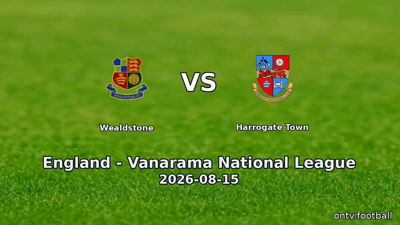 Wealdstone vs Harrogate Town