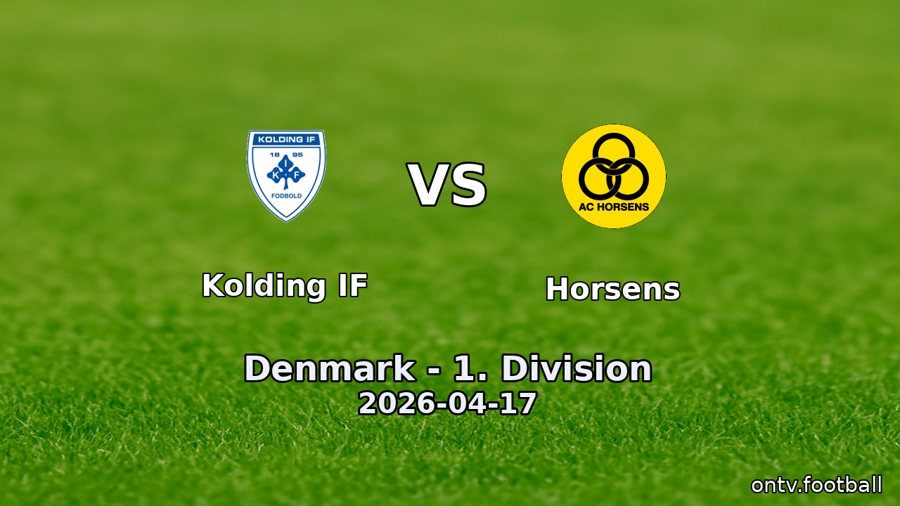 Kolding IF vs Horsens
