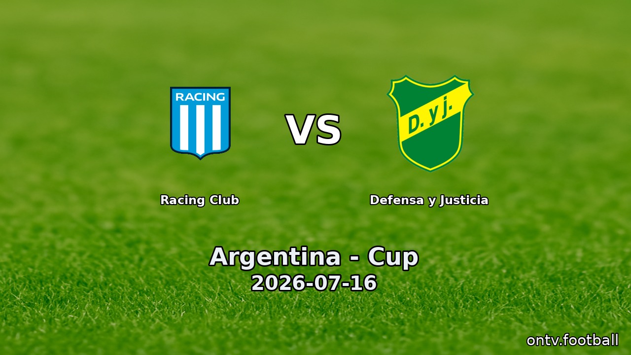 Racing Club vs Defensa y Justicia