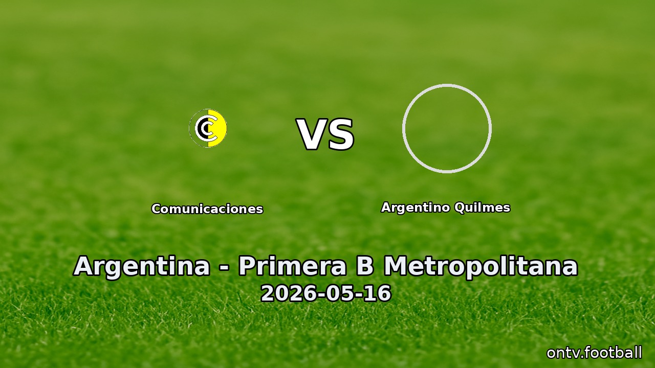 Comunicaciones vs Argentino Quilmes