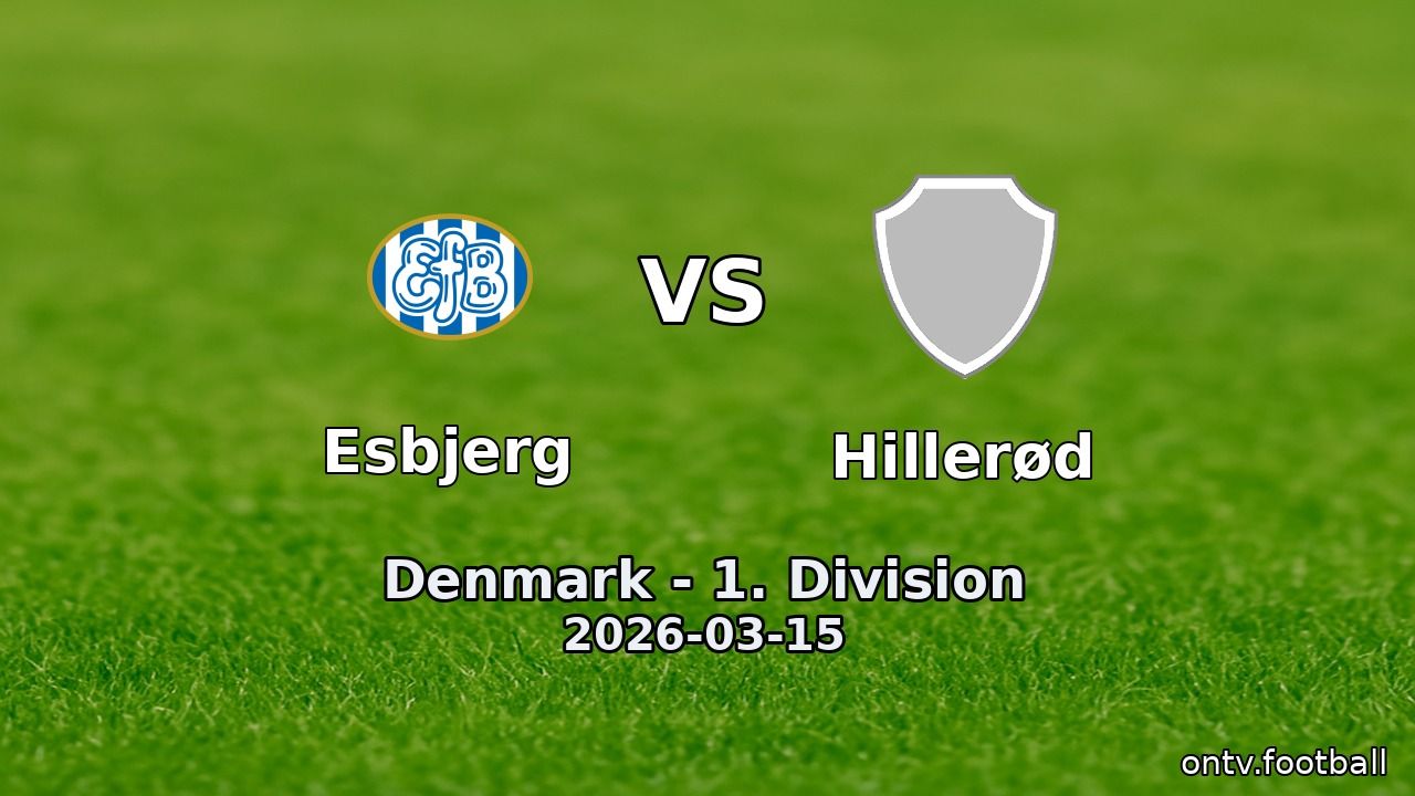 Esbjerg vs Hillerød