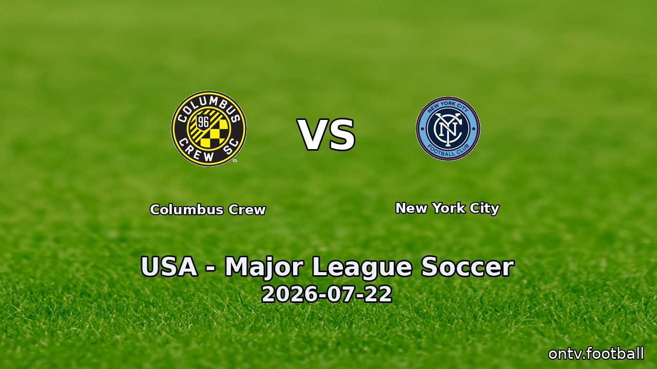 Columbus Crew vs New York City