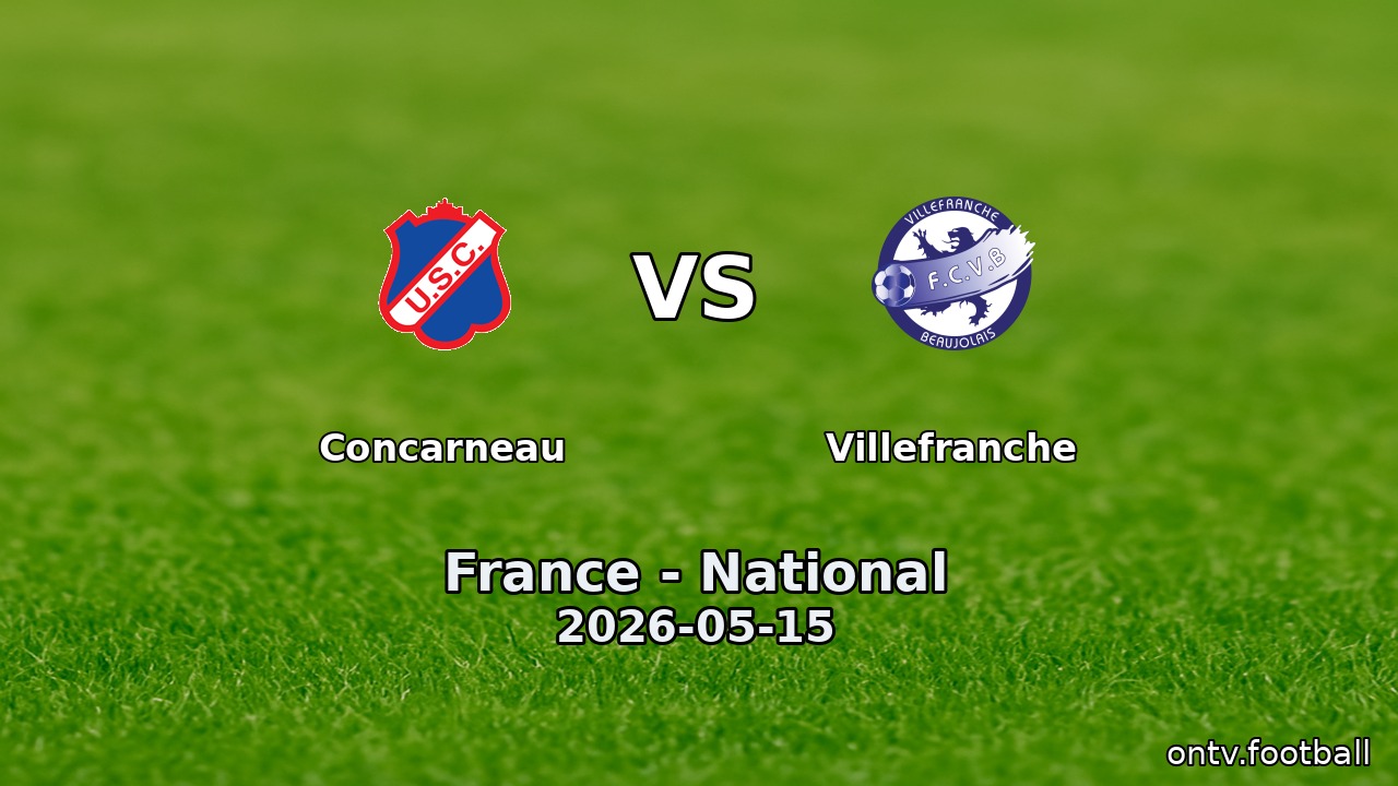 Concarneau vs Villefranche
