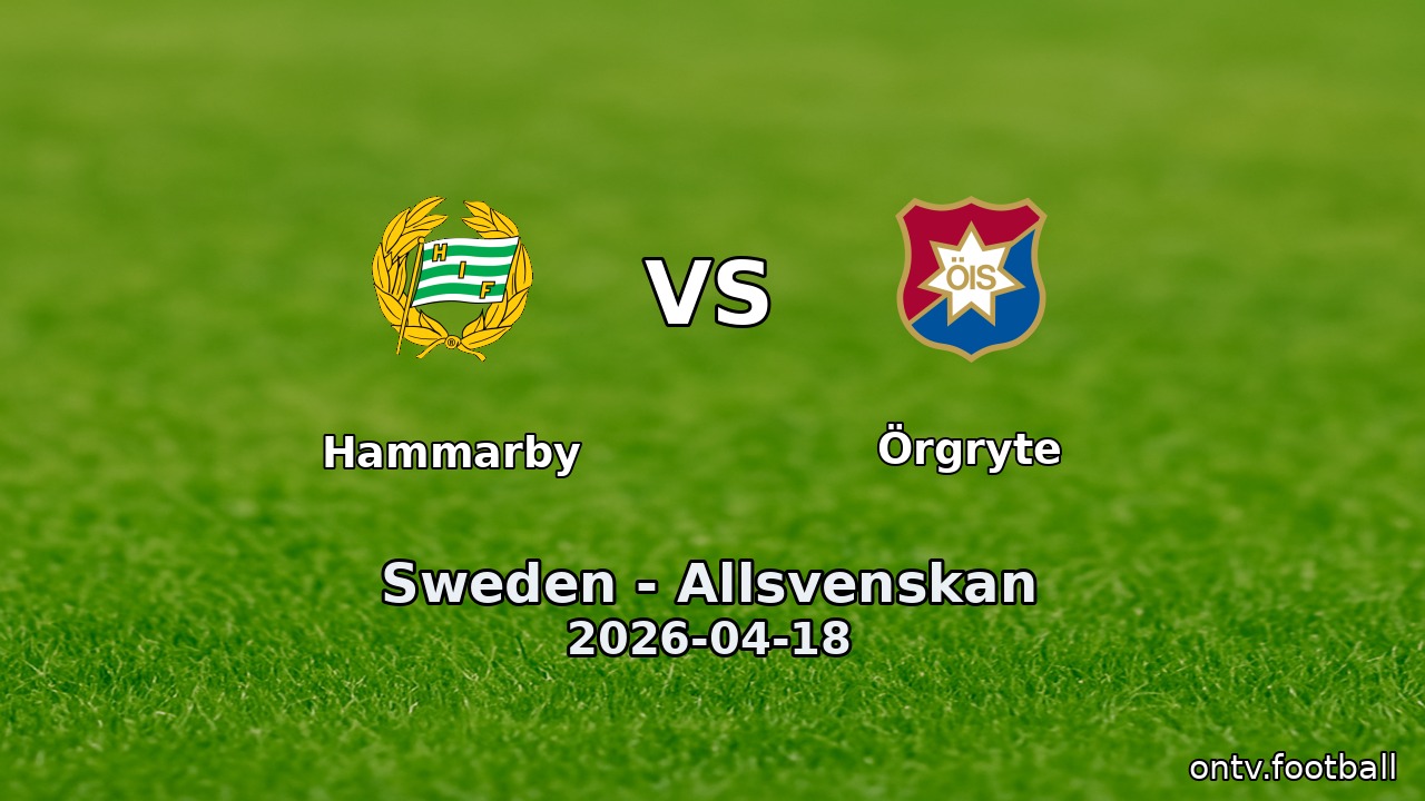 Hammarby vs Örgryte