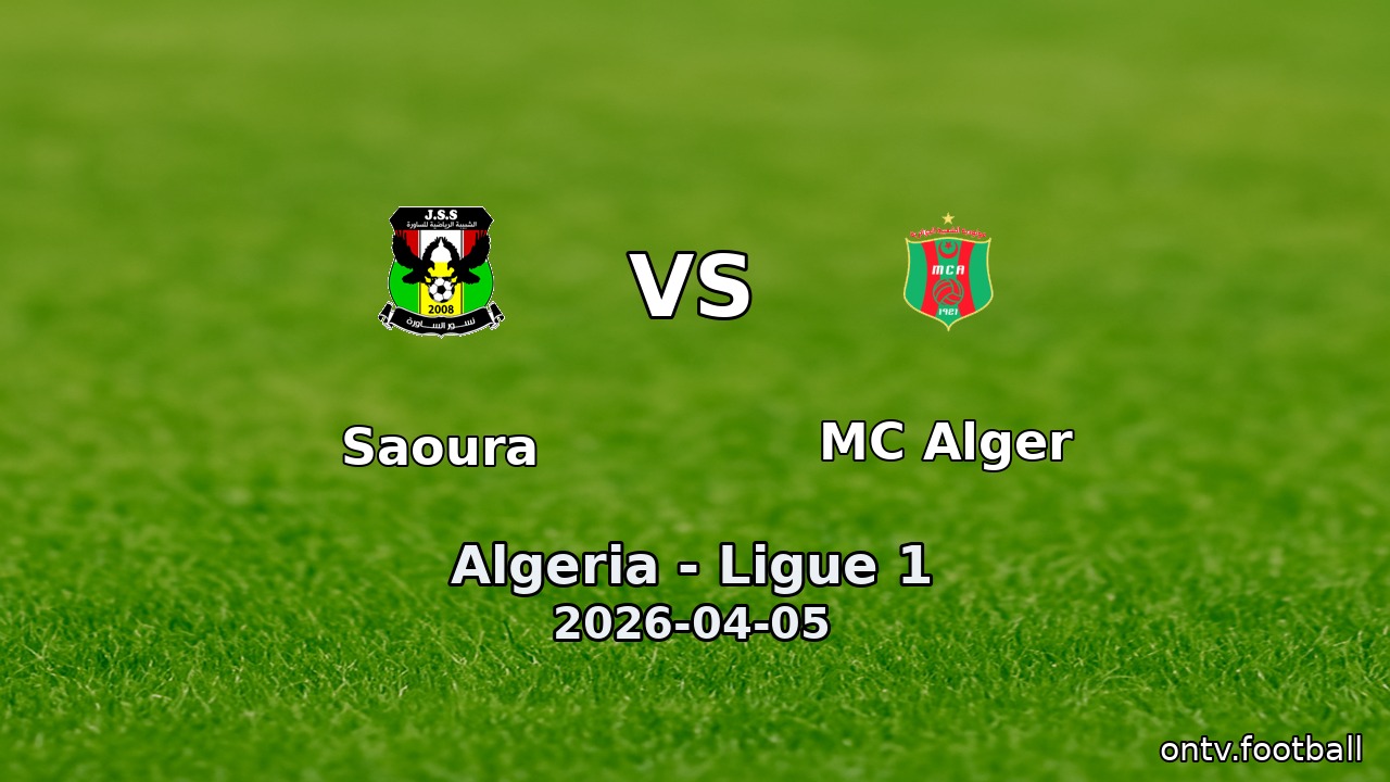 Saoura vs MC Alger