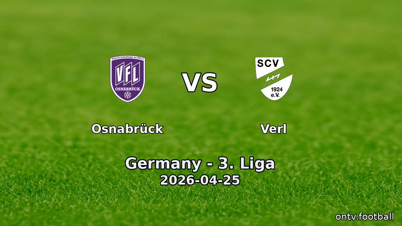 Osnabrück vs Verl